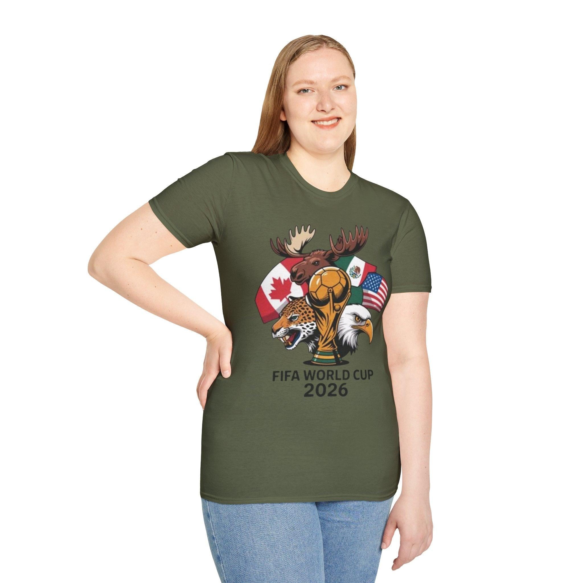 World Cup 2026 T-Shirt – USA, Canada & Mexico Soccer.