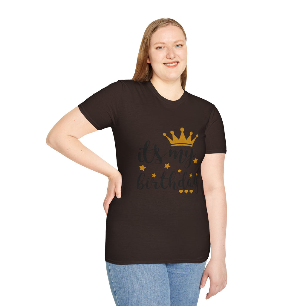 Birthday Tee — “It's My Birthday” Crown Graphic T-Shirt