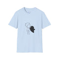 T-Shirt — Boy Hugging Heart Ghost Cute Minimalist Graphic Tee