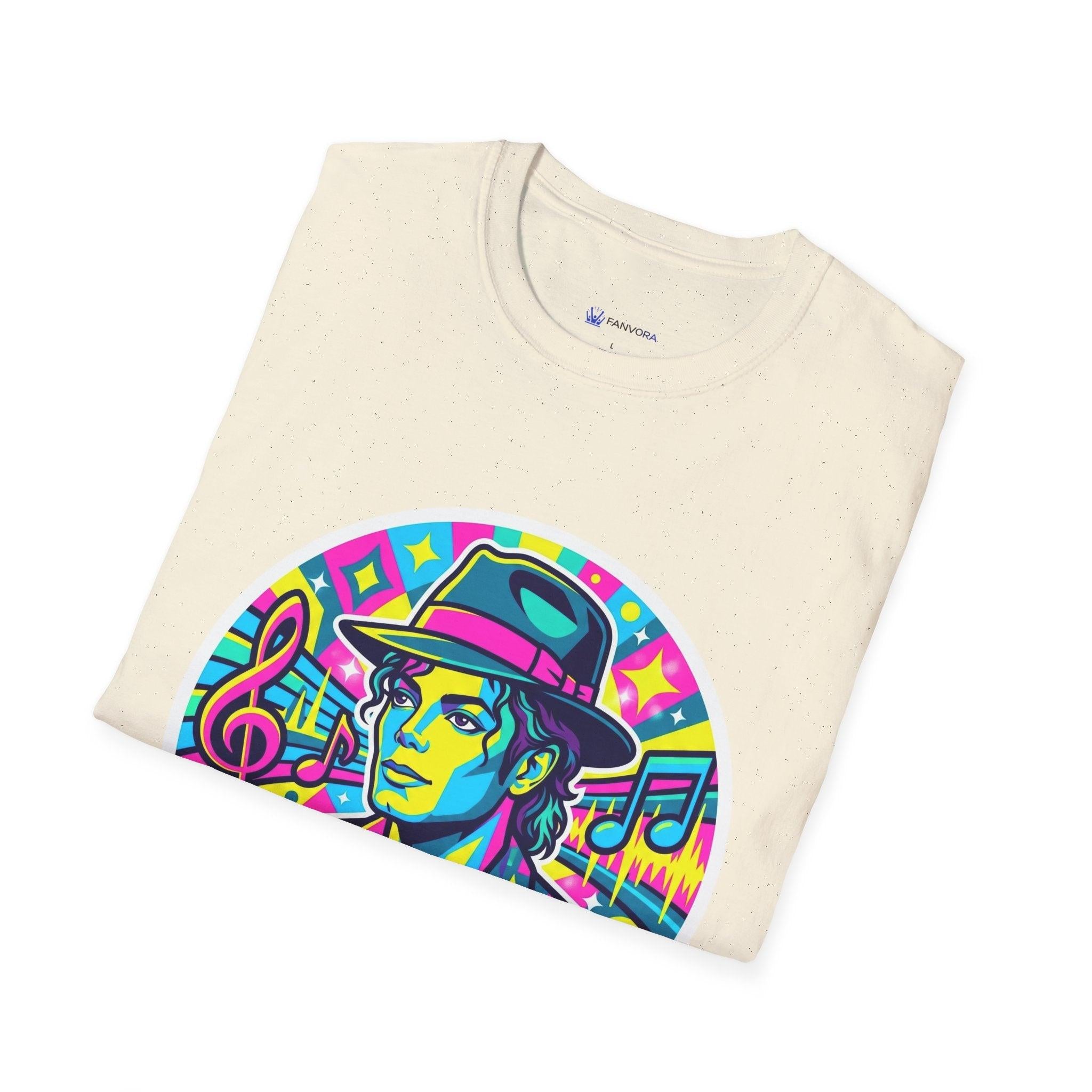 T-Shirt — King of Pop Forever Retro Neon Graphic Tee.