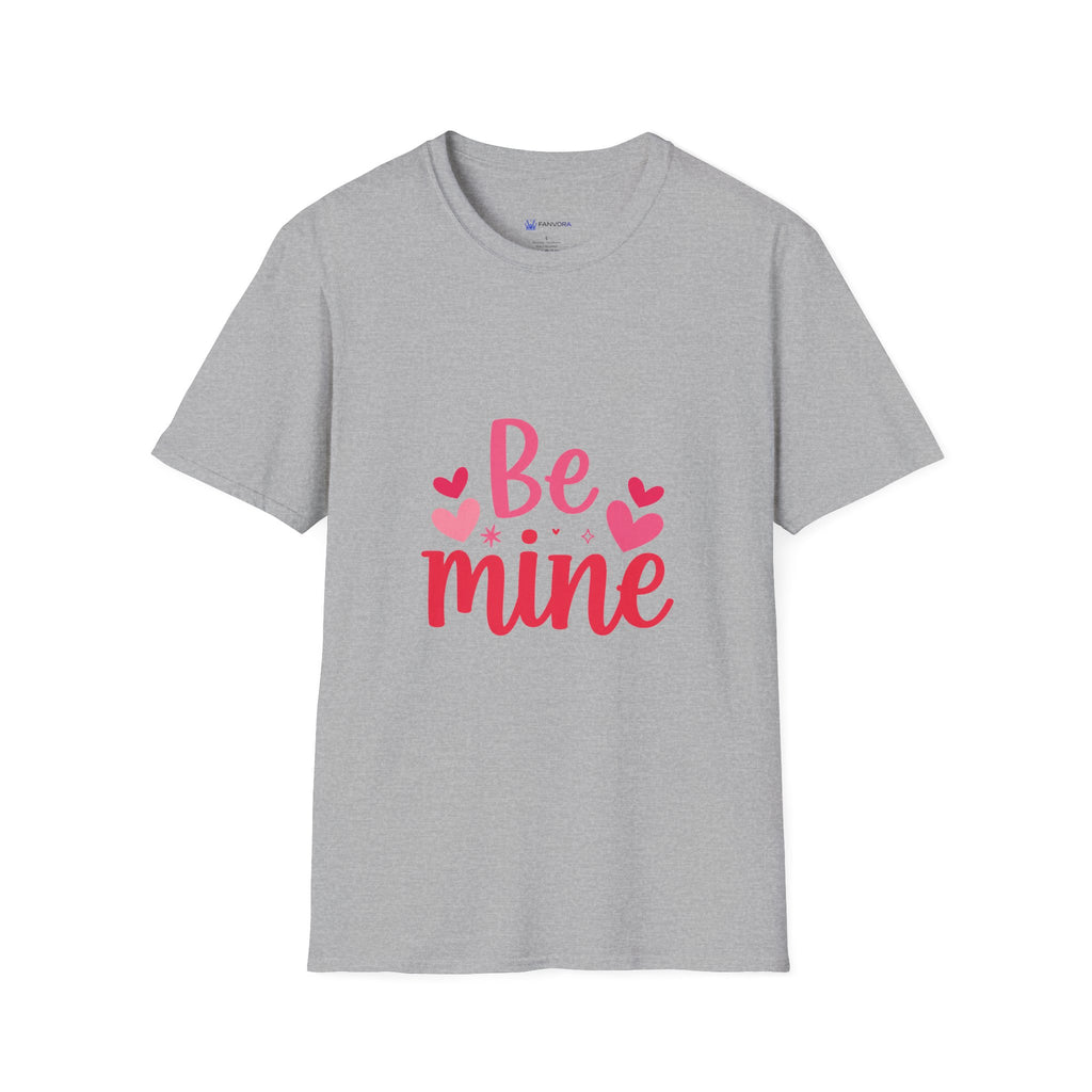 Valentine "Be Mine" T-Shirt — Cute Heart Graphic Tee for Women & Couples