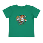 Toddler Soccer Tiger Tee — Cute Kicking Tiger Football Shirt for Kids