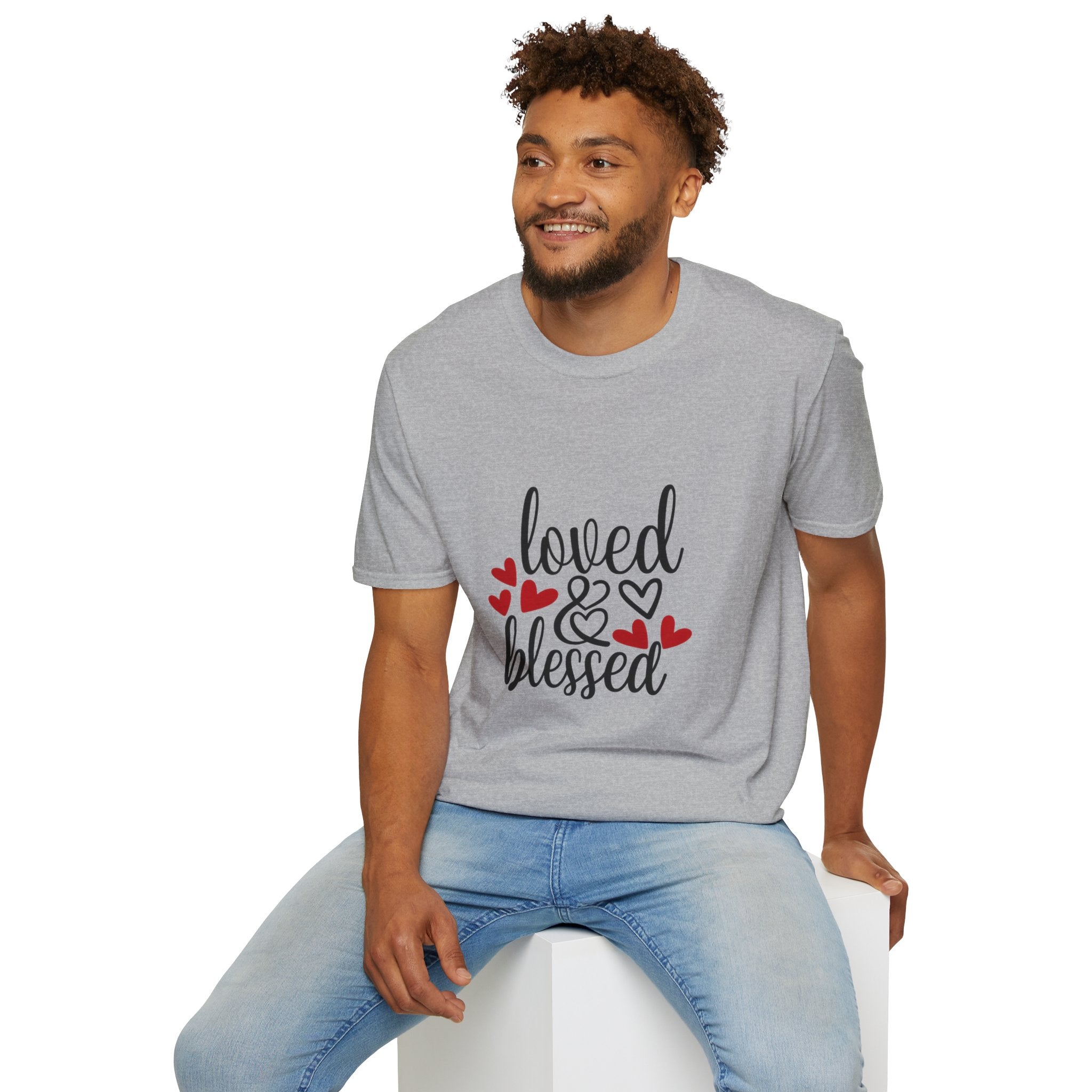 Loved & Blessed T-Shirt — Women’s Inspirational Heart Tee