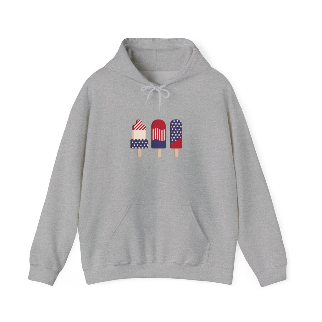 American Patriot Graphic Hoodie — Patriotic Fourth of July Sweatshirt.