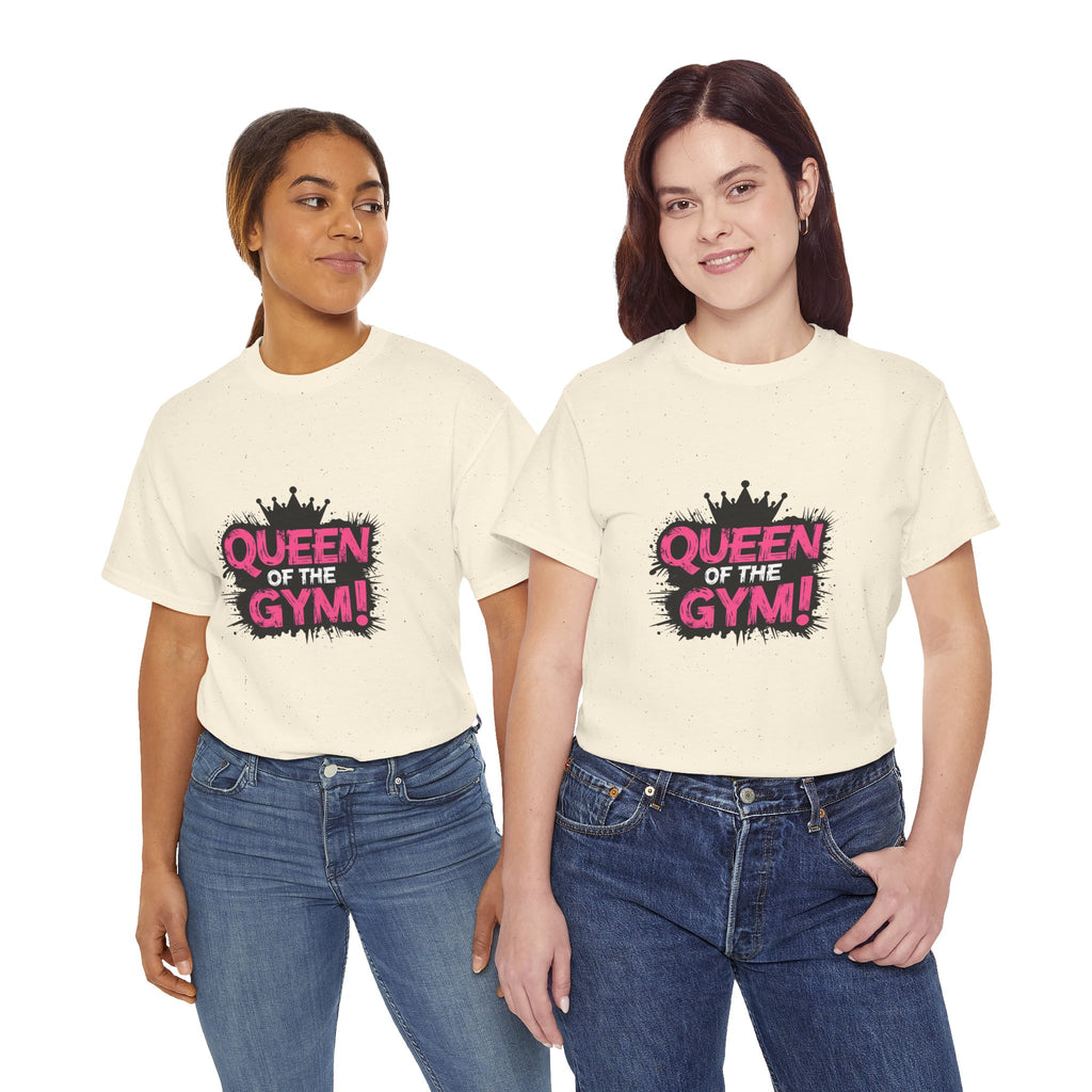 Queen of the Gym T-Shirt — Pink Crown Fitness Tee