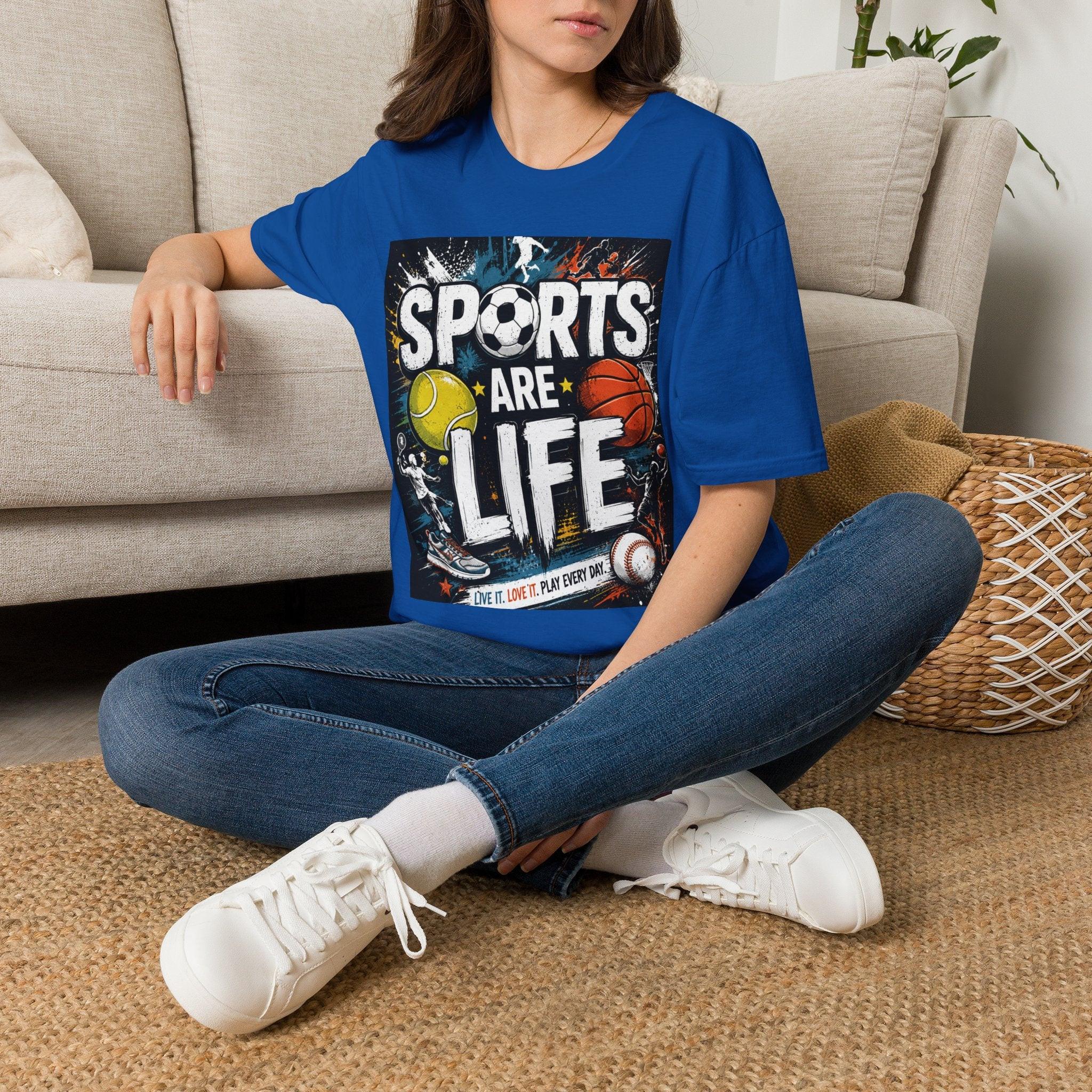 Sports Are Life T‑Shirt — Multi‑Sport Athletic Graphic Tee black sports.