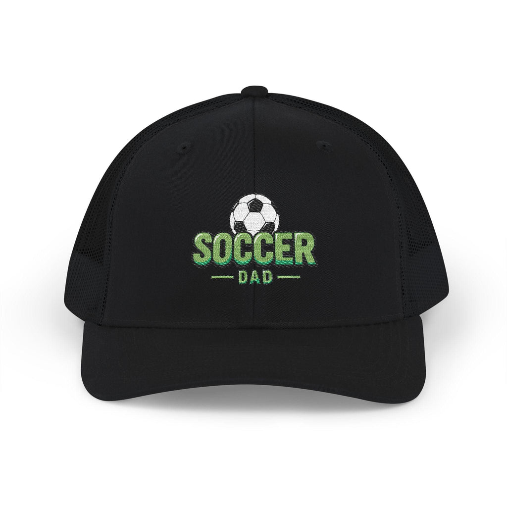 Soccer Dad Trucker cap– Embroidered Ball Design Snapback Cap.