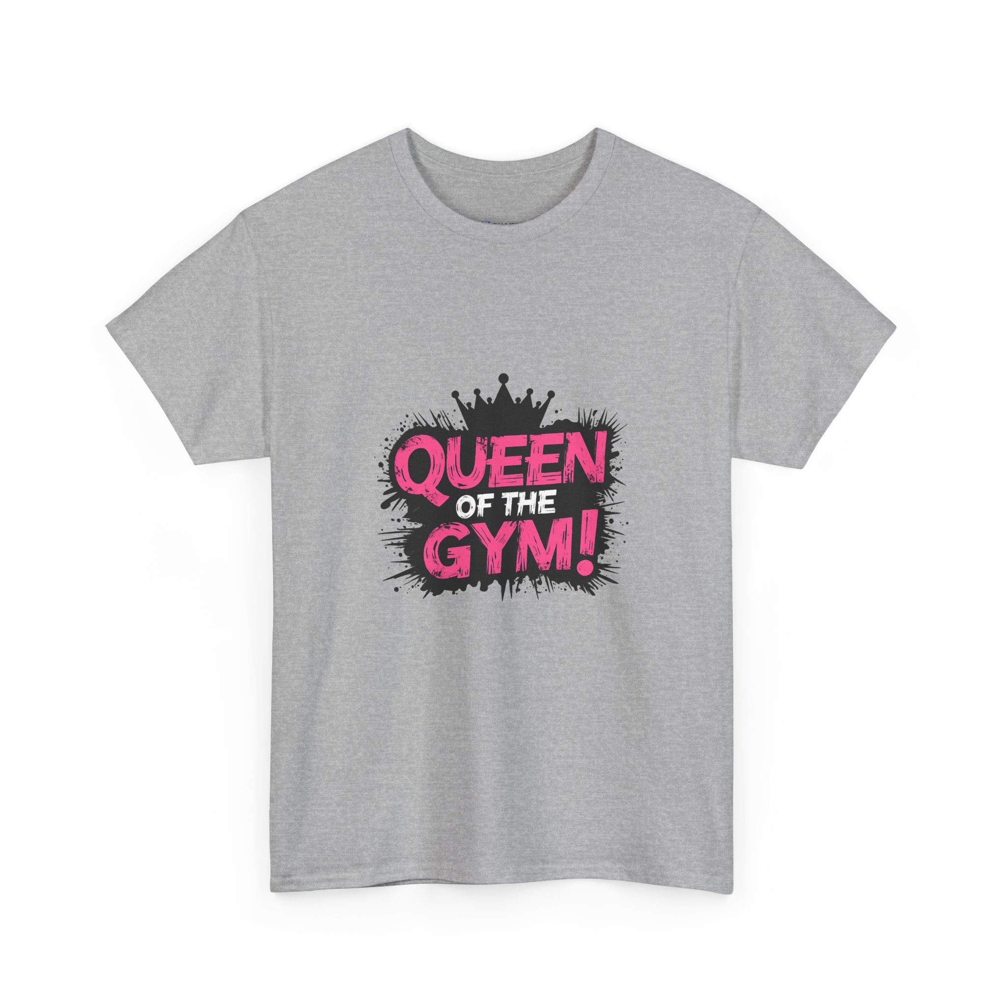 Queen of the Gym T-Shirt — Pink Crown Fitness Tee