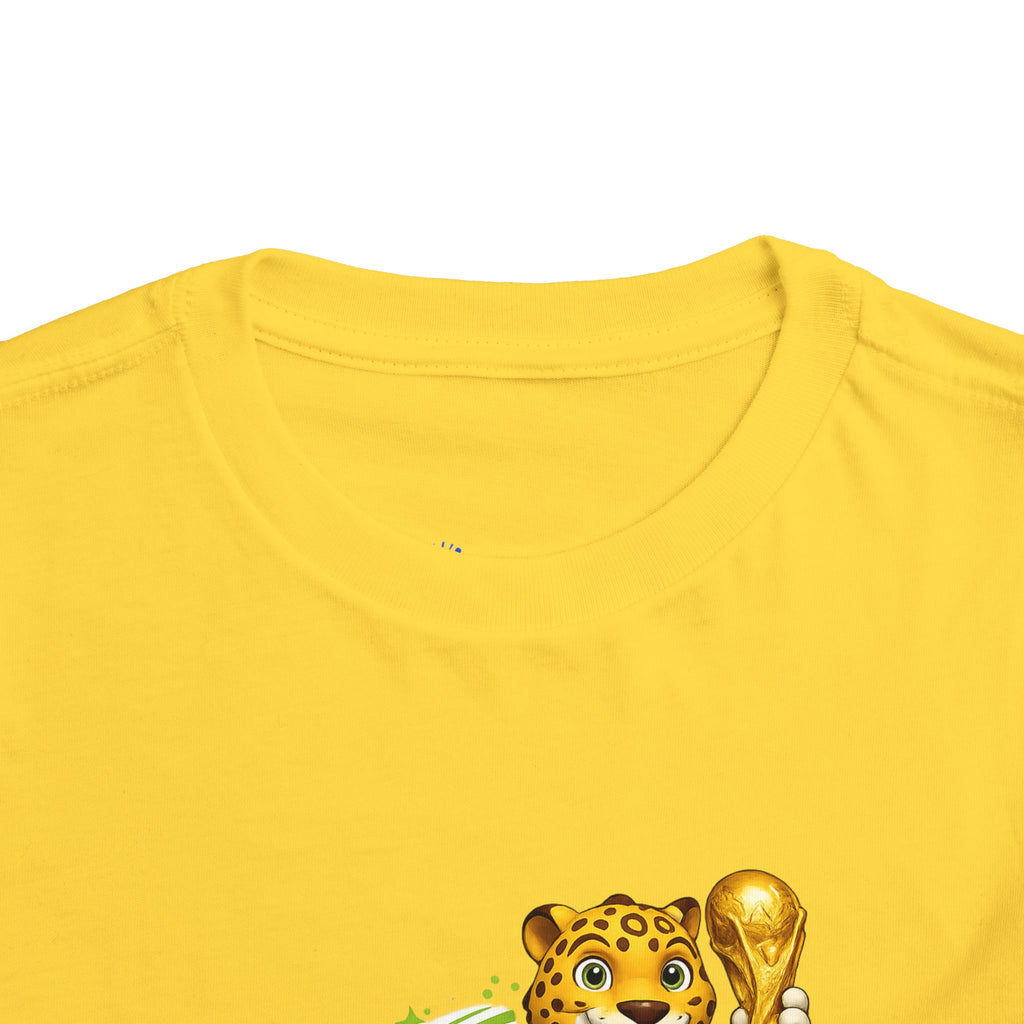 Soccer cup 2026 Toddler Soccer Tee — Cute Tiger Mascot Trophy Design