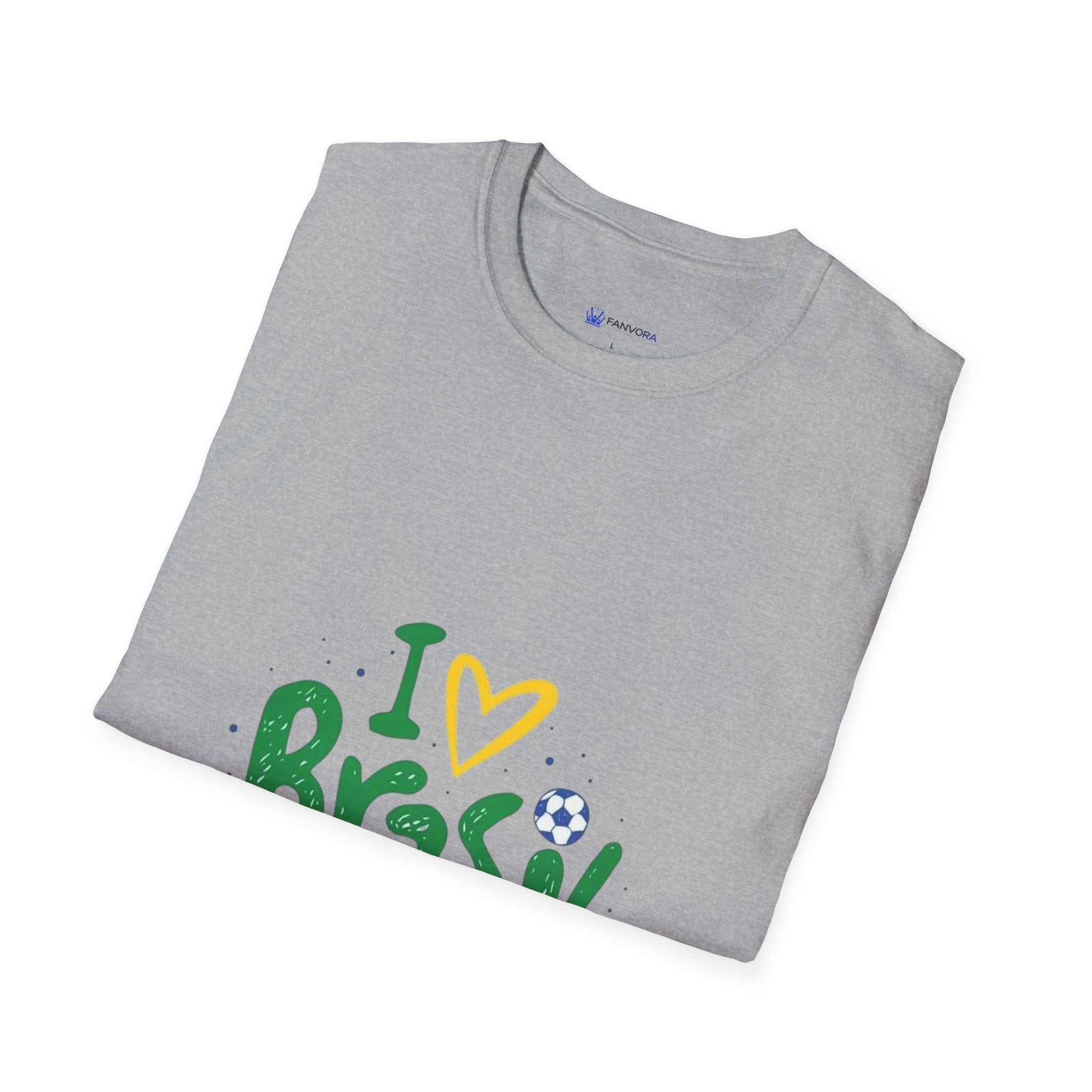 Brazil Soccer T-Shirt — I  Brazil Football Fan Tee
