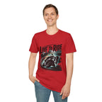 Motorcycle T‑Shirt — "Live to Ride" Racing Bike Graphic Tee