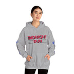 Unisex Midnight Run Hoodie — Retro Palm Beach Graphic Hooded Sweatshirt.