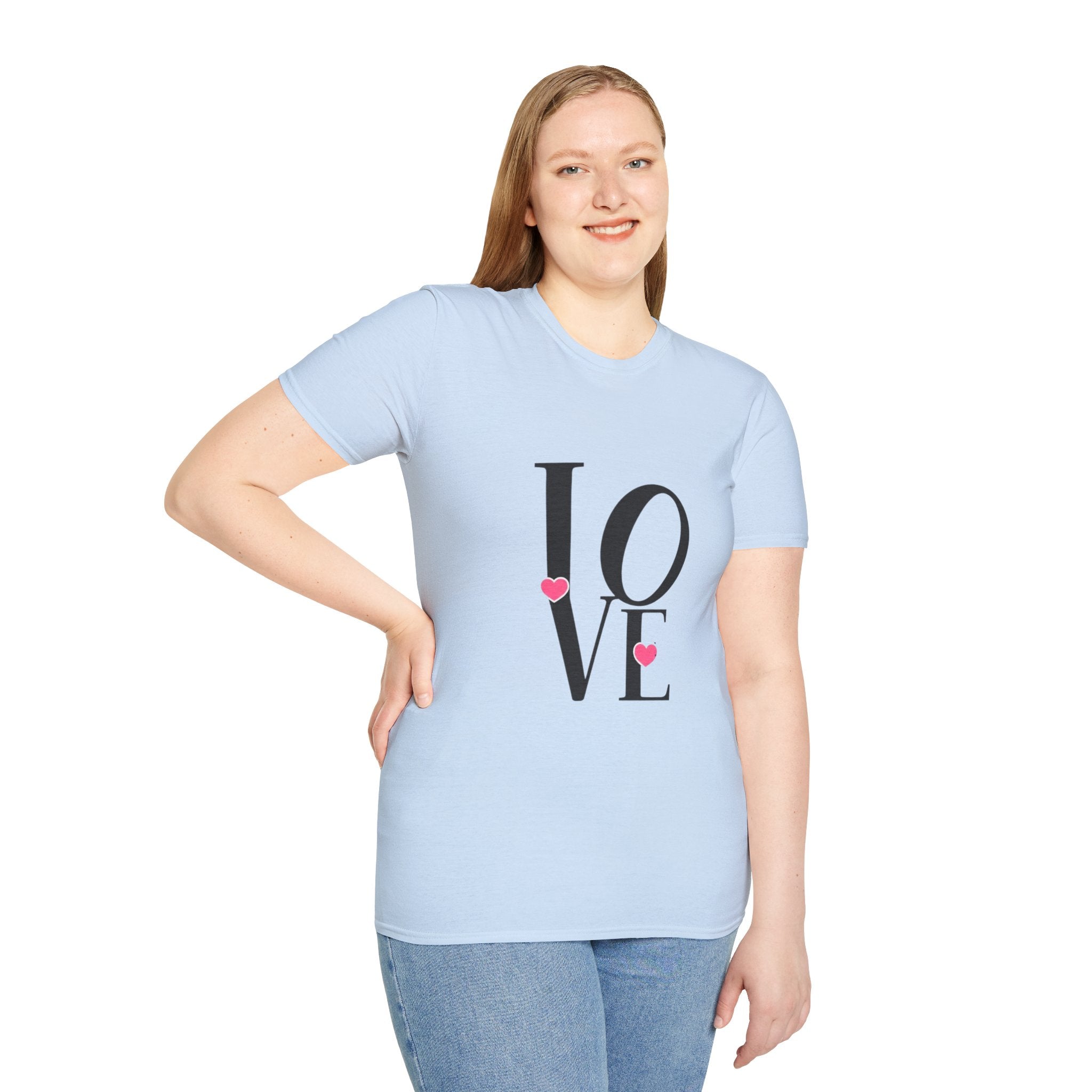 LOVE Heart Graphic T-Shirt — Romantic Valentine's Day Tee