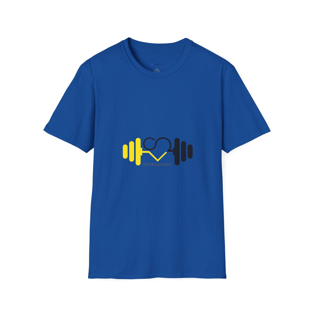Weightlifting Heart Barbell T-Shirt — Fitness Gym Crusher Tee