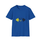 Weightlifting Heart Barbell T-Shirt — Fitness Gym Crusher Tee