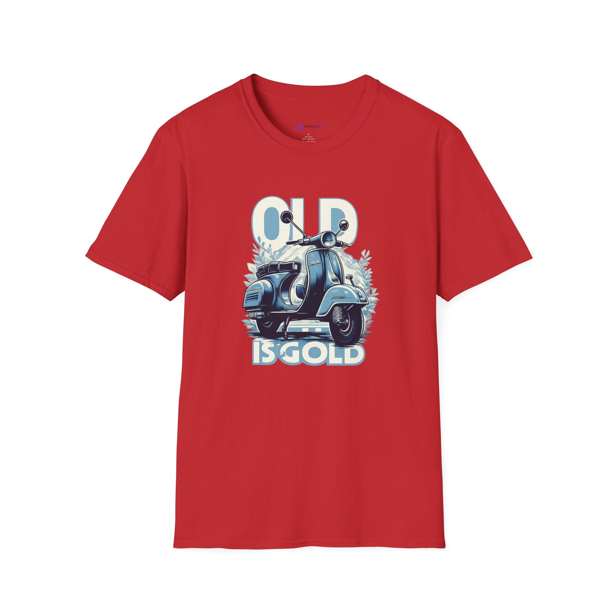 Vintage Scooter T‑Shirt — "Old Is Gold" Retro Vespa Tee