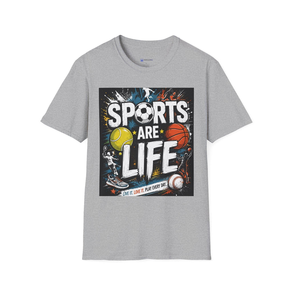 Sports Are Life T‑Shirt — Multi‑Sport Athletic Graphic Tee black sports.