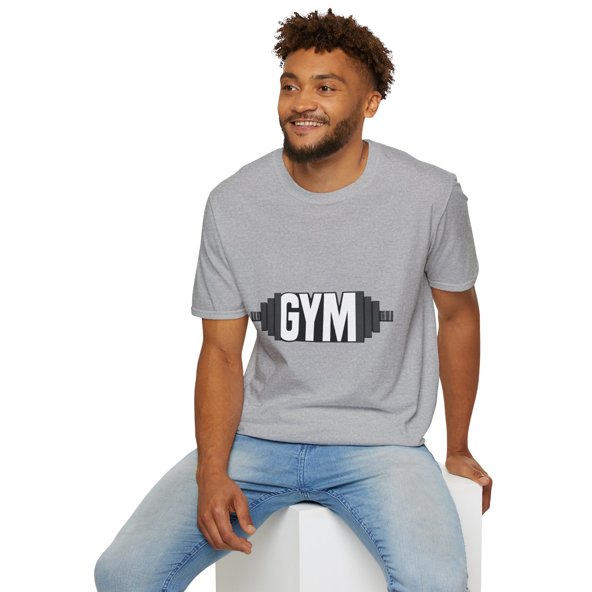 Gym Barbell T‑Shirt — Fitness Workout Tee