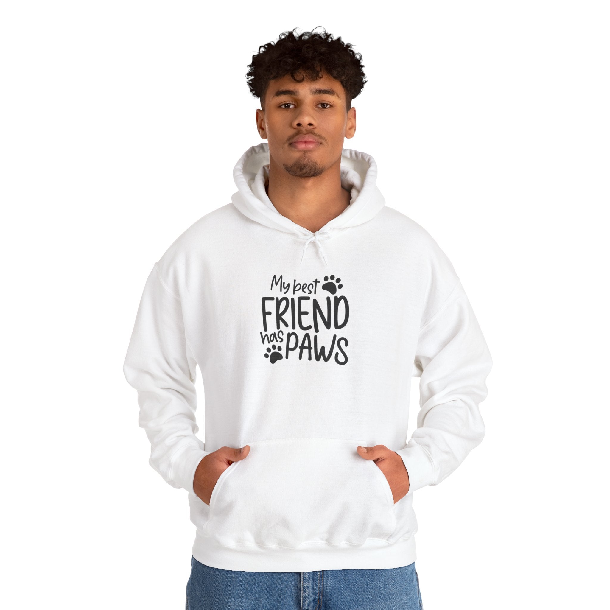 My Best Friend Has Paws Hoodie — Cute Paw Print Pet Lover Sweatshirt