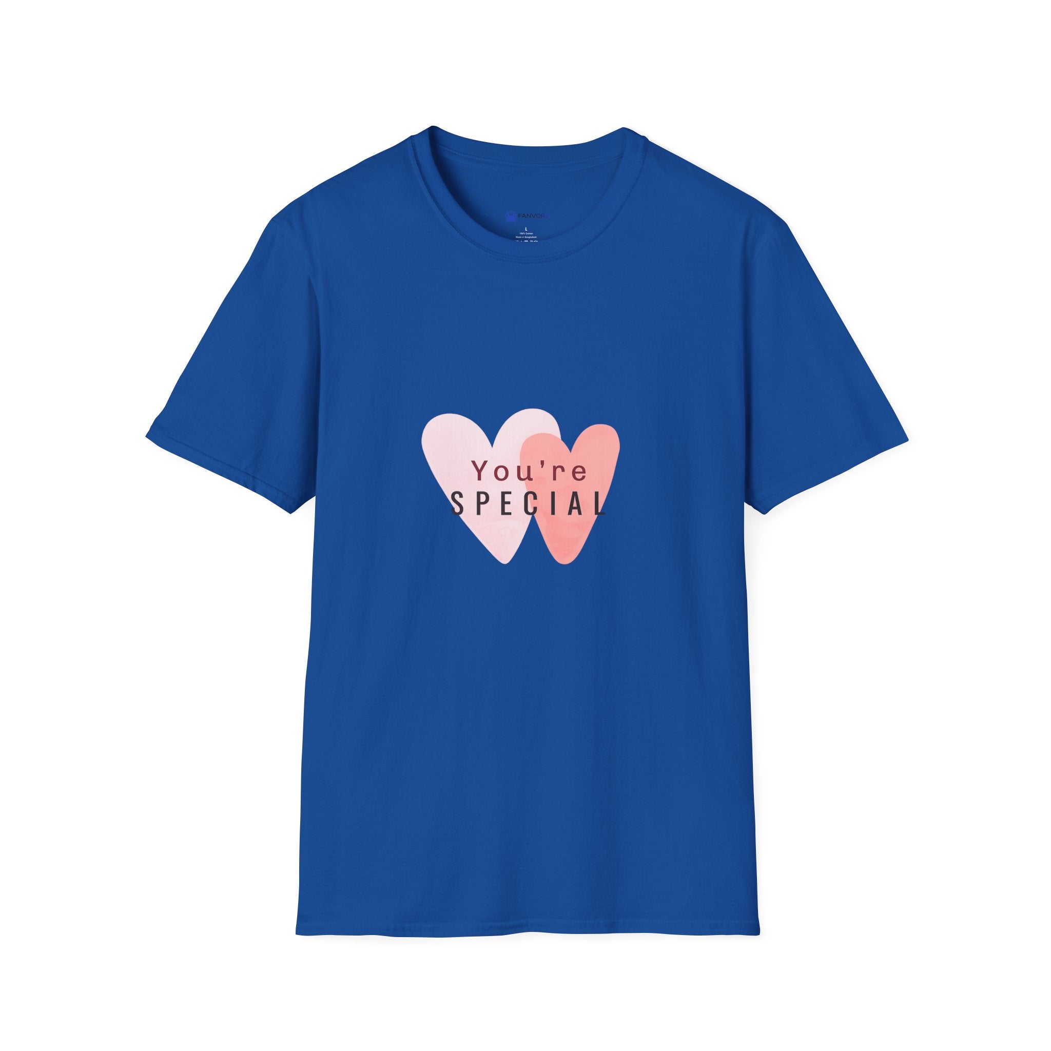 T-Shirt — "You're Special" Pink Heart Graphic Tee — Gift for Friends & Loved Ones