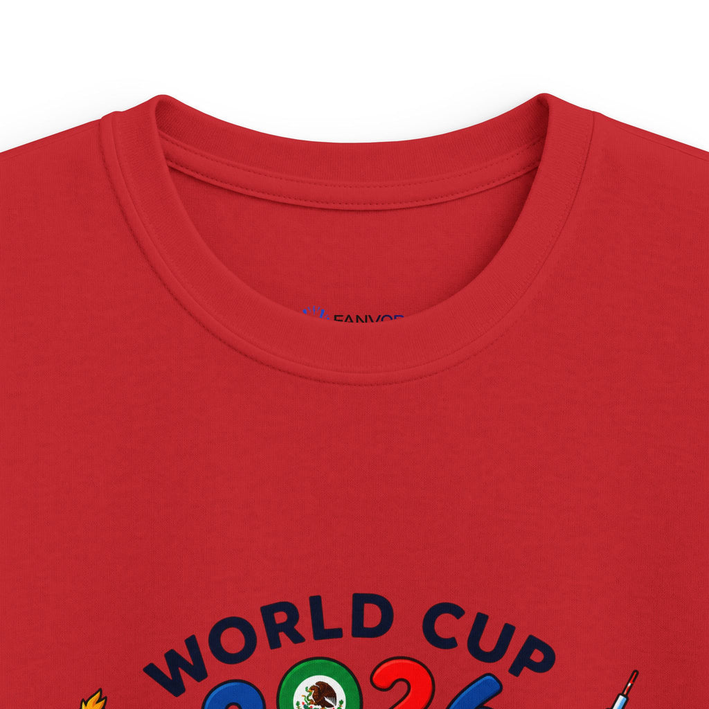 Kids Tee -  America Soccer Mascot & Landmarks