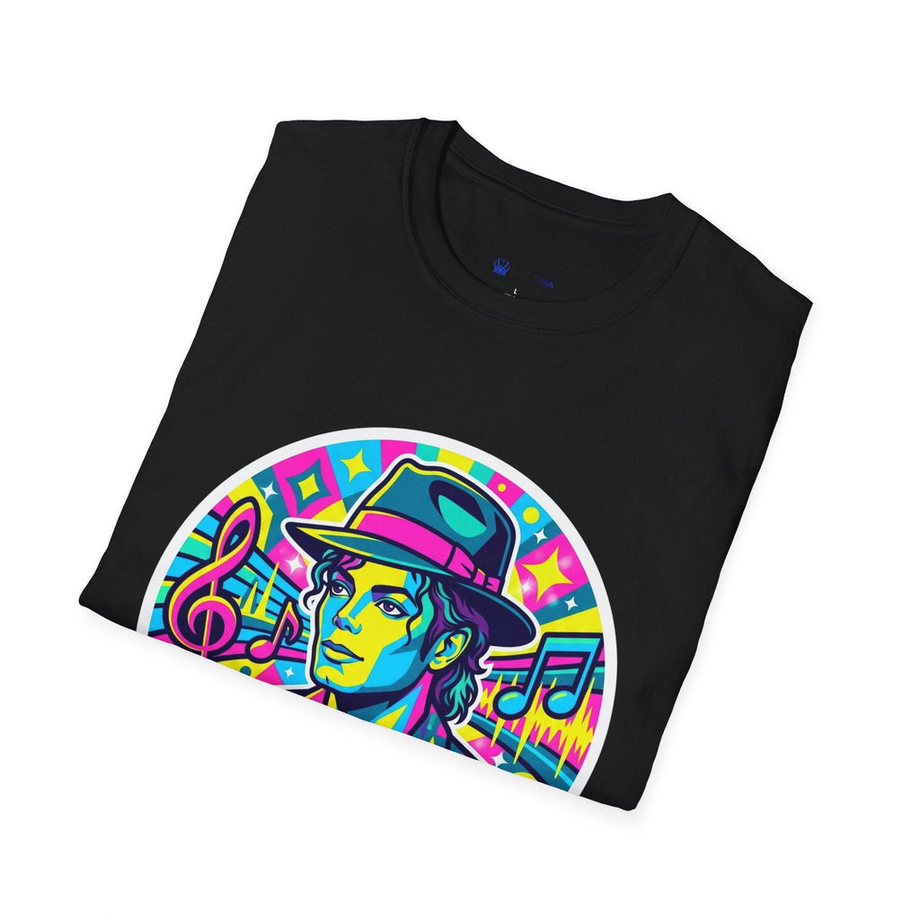 T-Shirt — King of Pop Forever Retro Neon Graphic Tee.