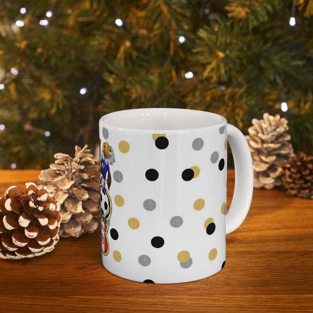 World Cup 2026 Soccer Mug with Mascot Trio — USA/Mexico/Canada Football Gift (11oz/15oz).
