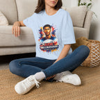 Portrait T-Shirt — Color Splash Football Player Graphic ("England legend")