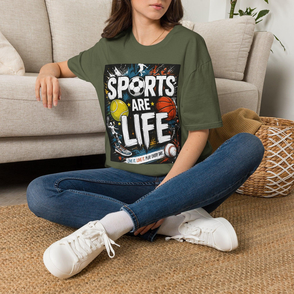 Sports Are Life T‑Shirt — Multi‑Sport Athletic Graphic Tee black sports.