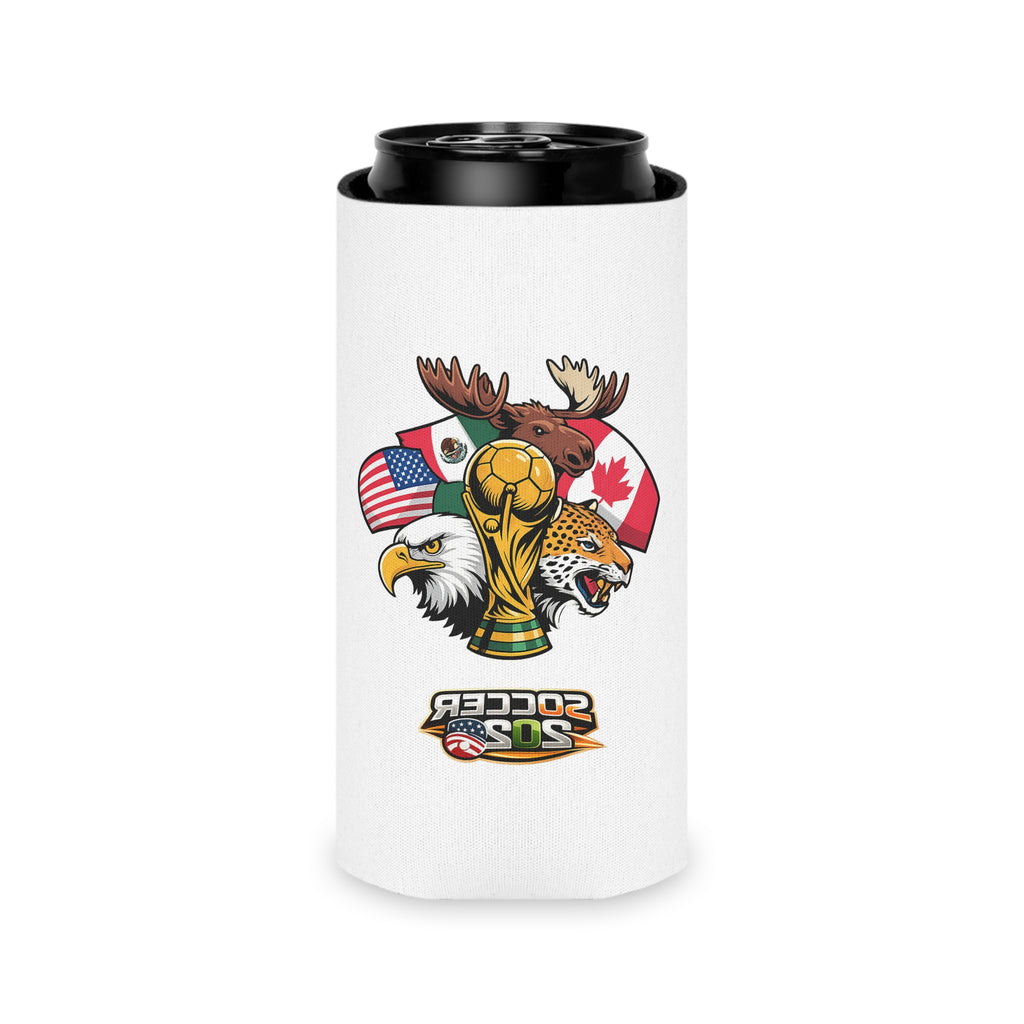 Mascot Can Cooler – Flags & Trophy Beer Koozie