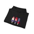 American Patriot Graphic Hoodie — Patriotic Fourth of July Sweatshirt.
