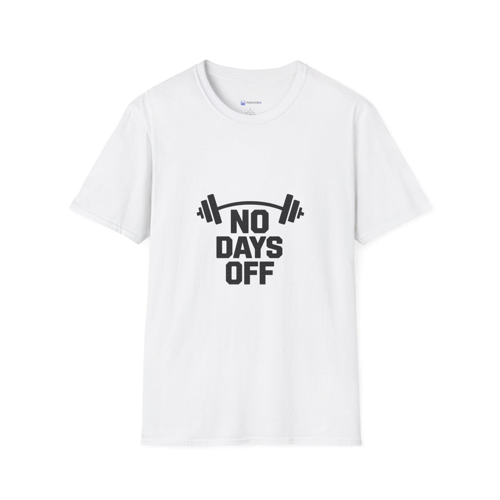 No Days Off T-Shirt — Motivational Gym Workout Tee