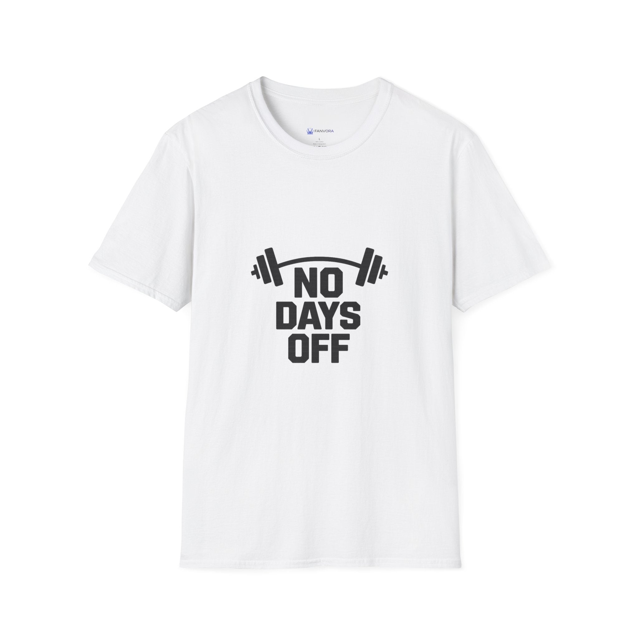 No Days Off T-Shirt — Motivational Gym Workout Tee
