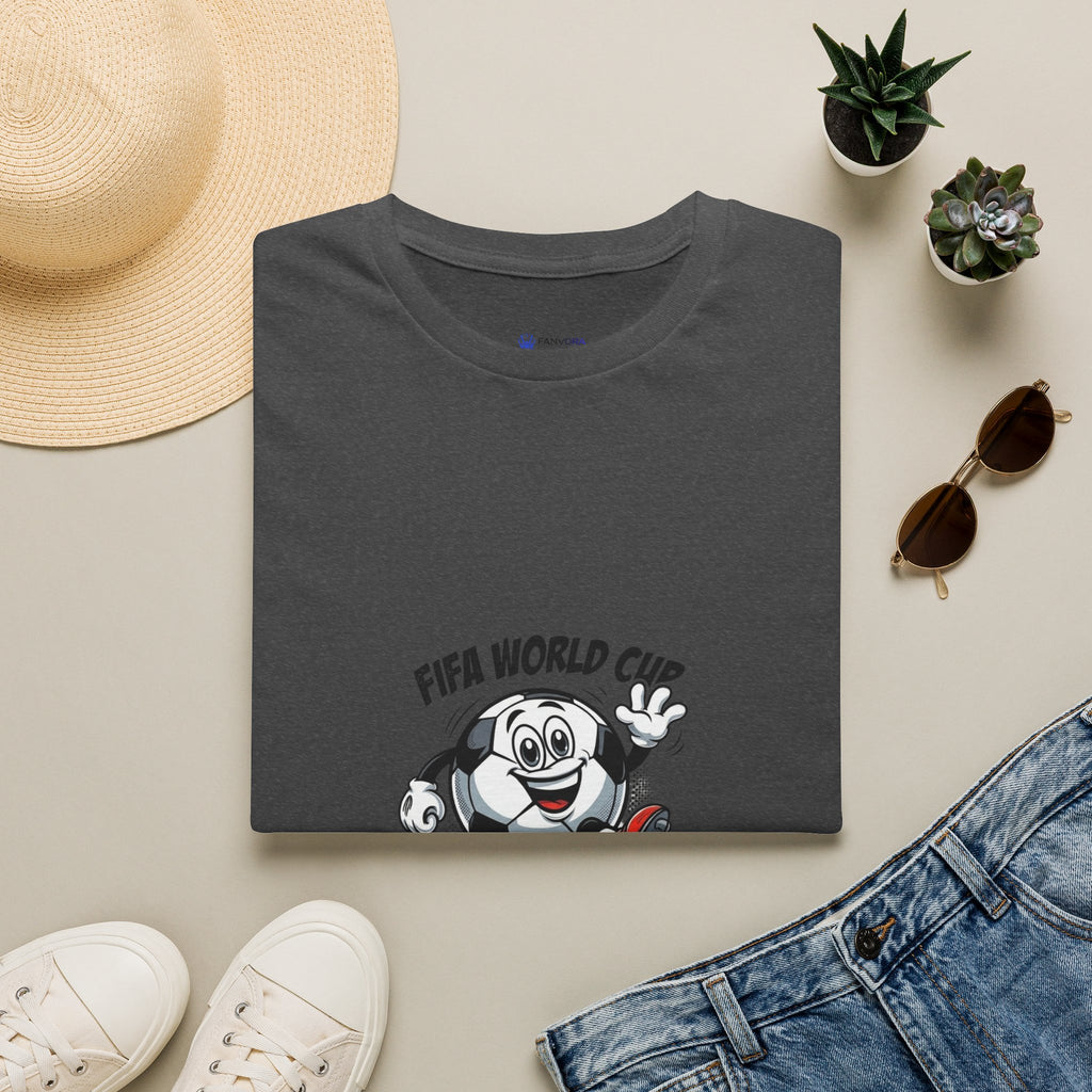 SPORTS comic style Cartoon Mascot T-Shirt — Championship Soccer Tee