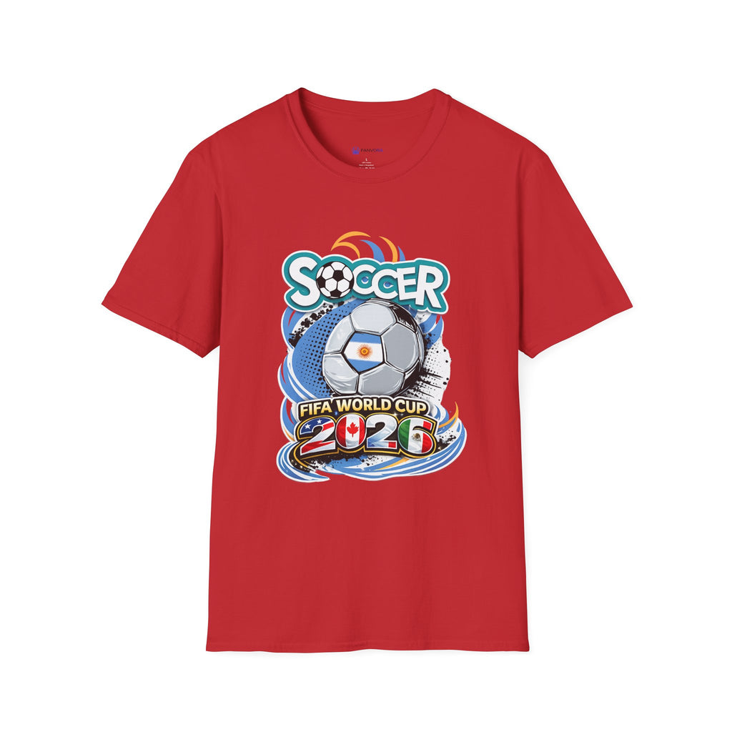 Soccer 2026  Graphic T-Shirt — Retro Ball Design soccer cup tee