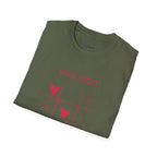You Won My Heart tic tac toe t-shirt