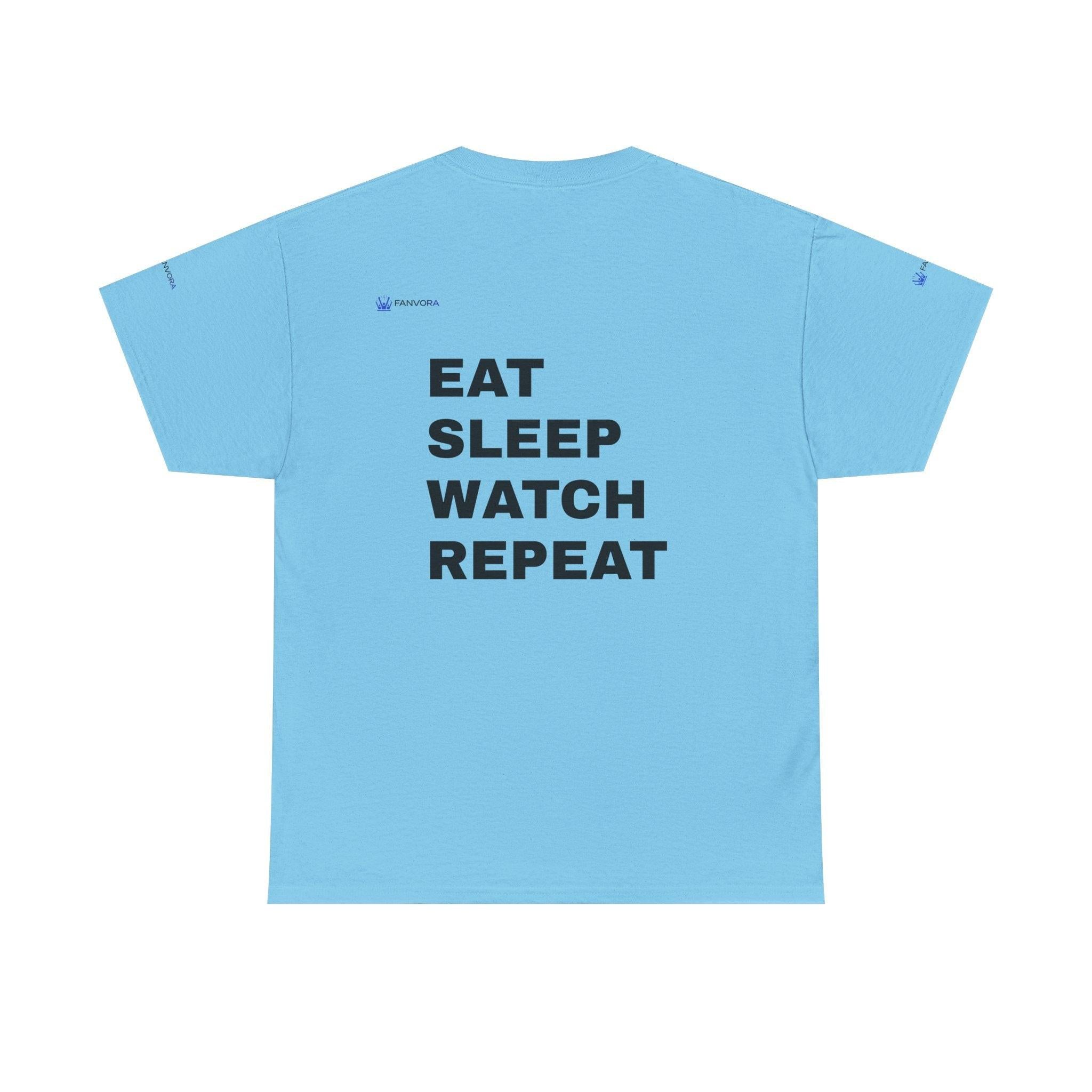World Cup 2026 Energy Soccer Tee — "EAT SLEEP WATCH REPEAT" Fans Inspired.