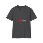 Stronger Split-Text Graphic T-Shirt — Inspirational 'STRONGER' Fitness Tee