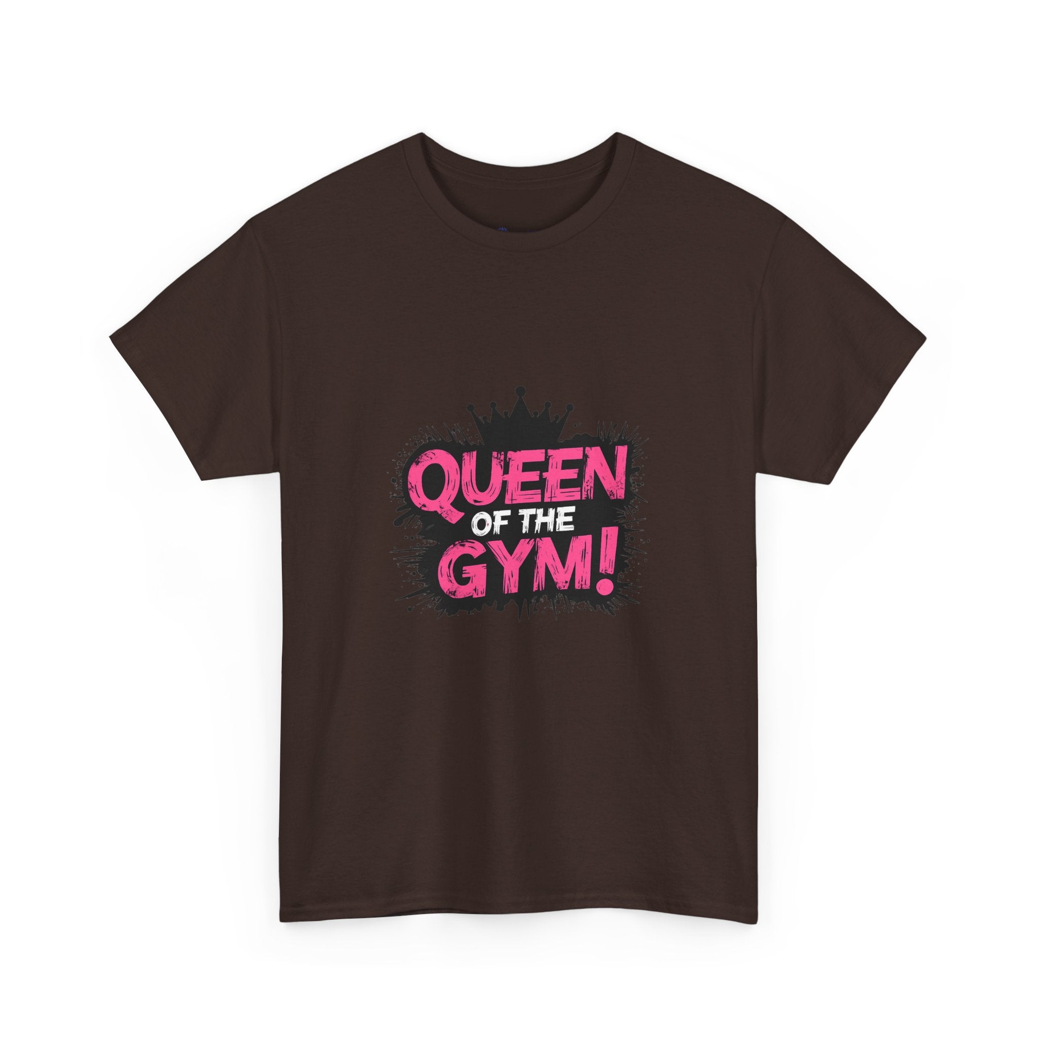 Queen of the Gym T-Shirt — Pink Crown Fitness Tee