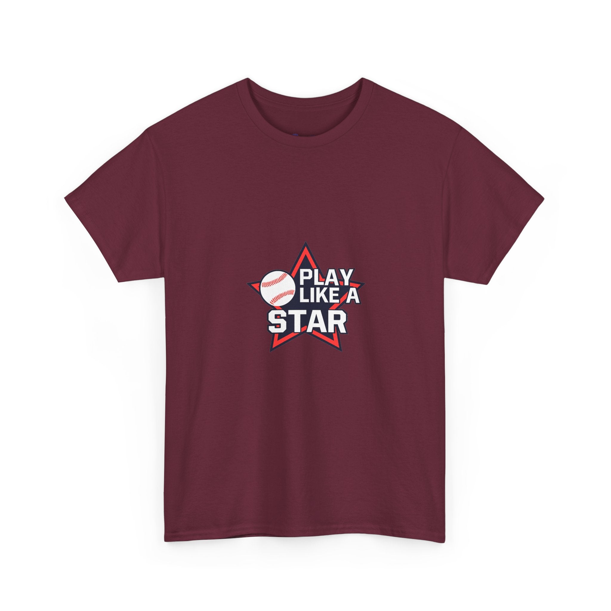 Play Like a Star Baseball Tee — Kids & Youth Sports Shirt