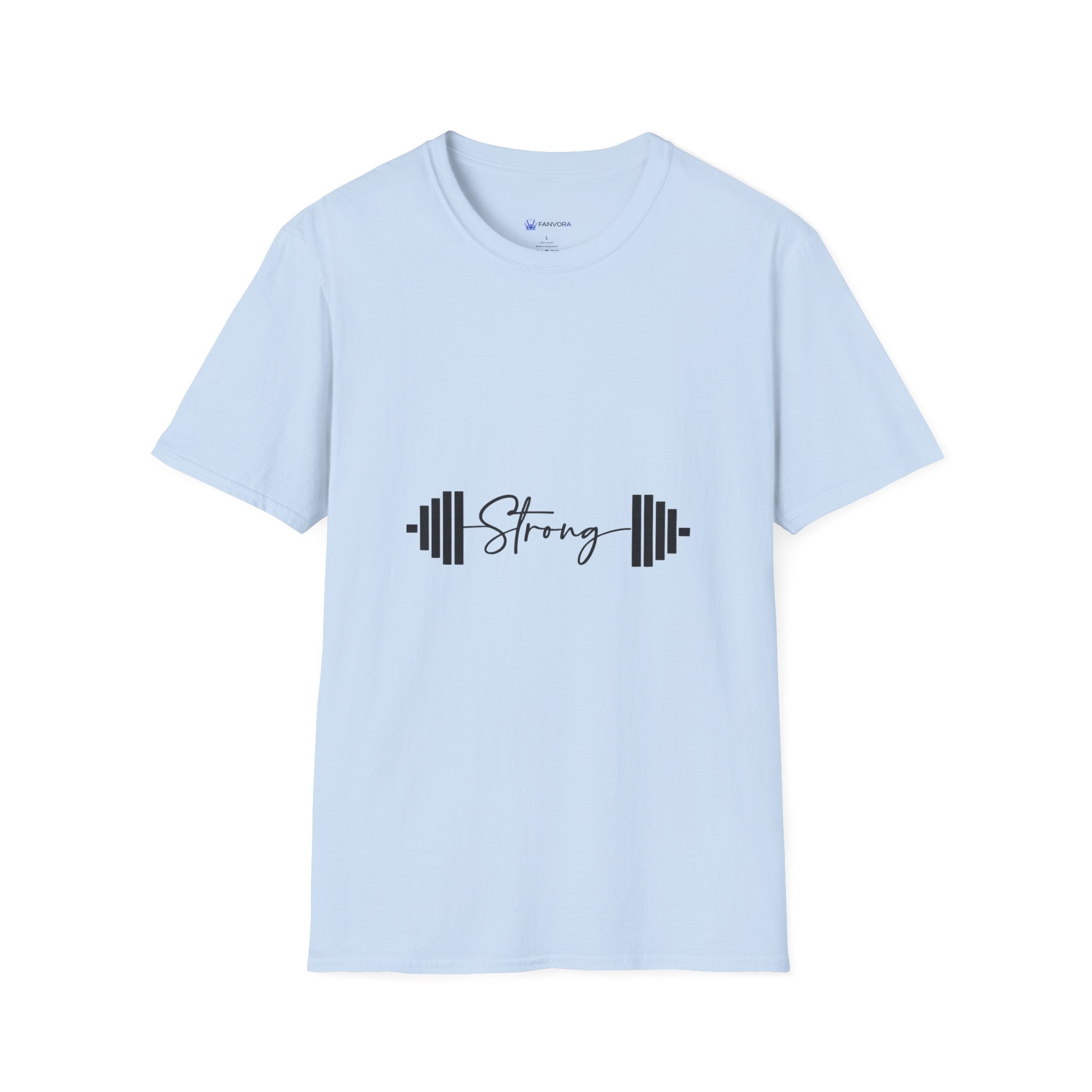 Strong Barbell T‑Shirt — Motivational Fitness Tee for Weightlifters