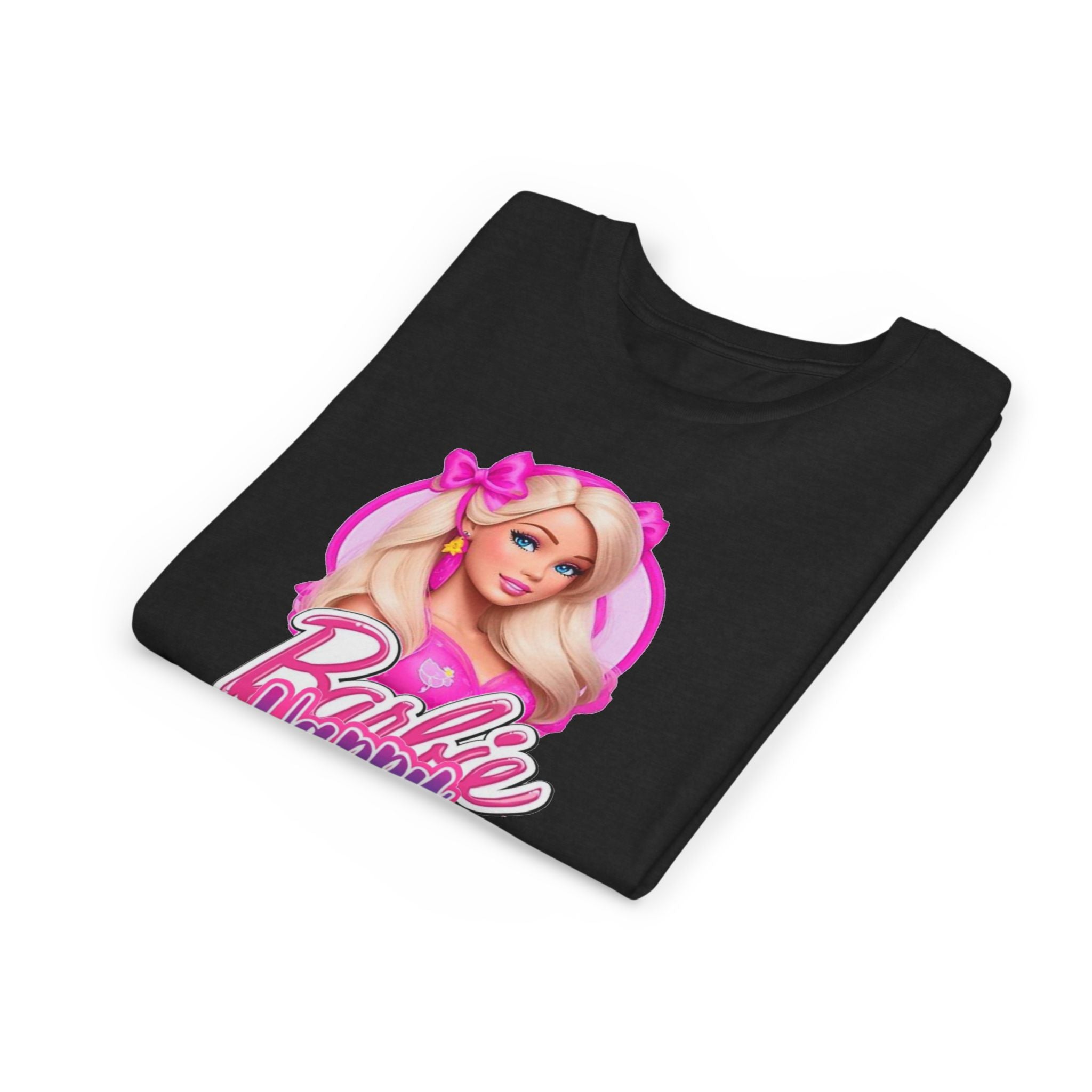 Youth Tee — "Barbie Happy Birthday" Pink Birthday Graphic Shirt