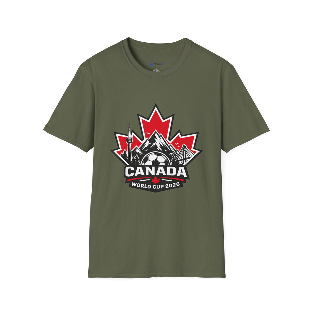 Canada soccer 2026 T‑Shirt — Maple Leaf Mountain Hockey Logo