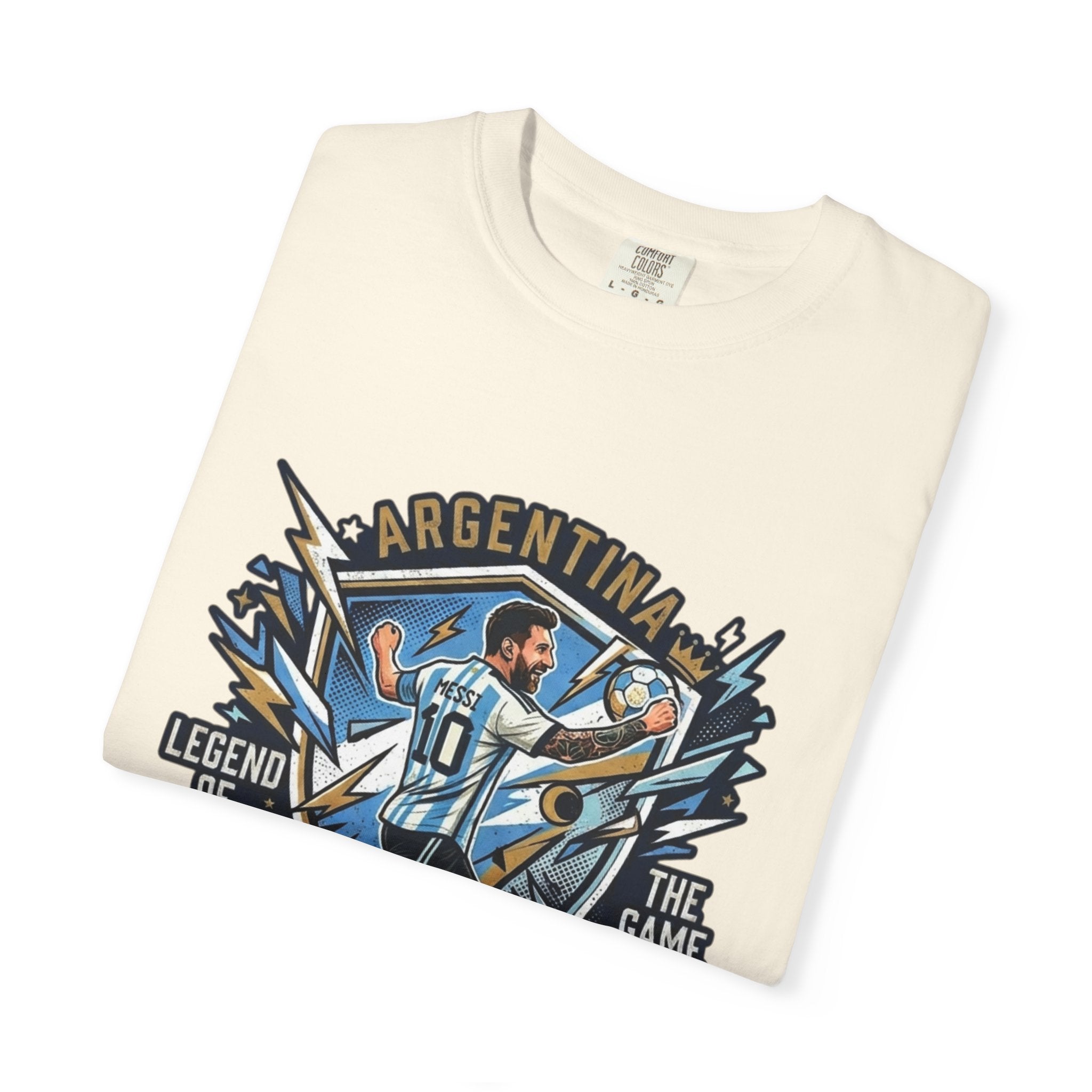 Messi "The GOAT" Soccer T-Shirt - Argentina Fan Version