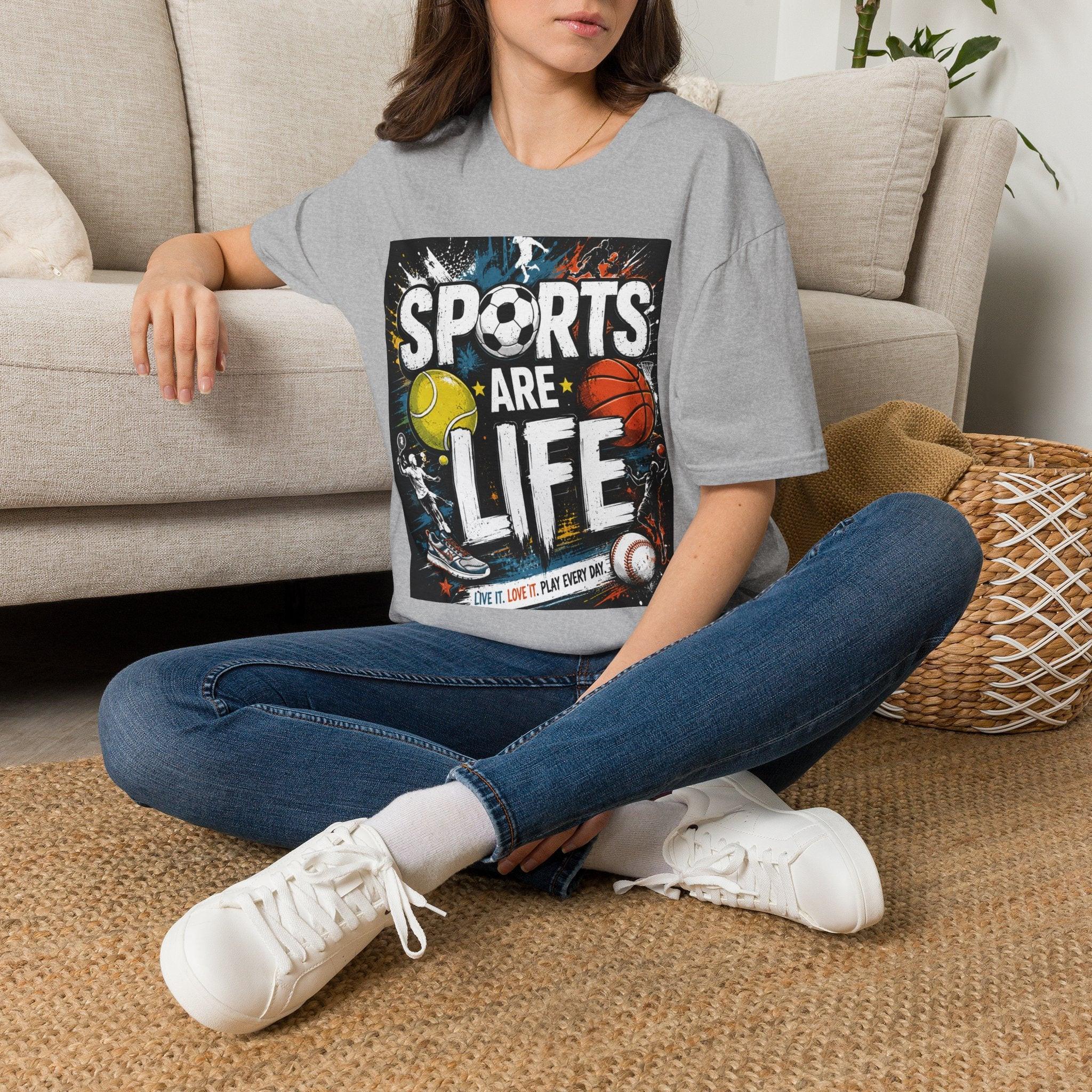 Sports Are Life T‑Shirt — Multi‑Sport Athletic Graphic Tee black sports.
