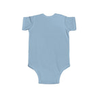 Too Cute to Care Unicorn Baby Bodysuit — Infant Onesie with Playful Pink Graphic.