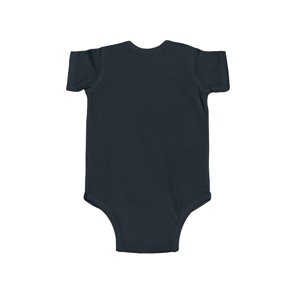 Too Cute to Care Unicorn Baby Bodysuit — Infant Onesie with Playful Pink Graphic.