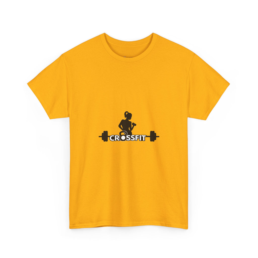 CrossFit Weightlifter T-Shirt — Barbell Silhouette Gym Tee