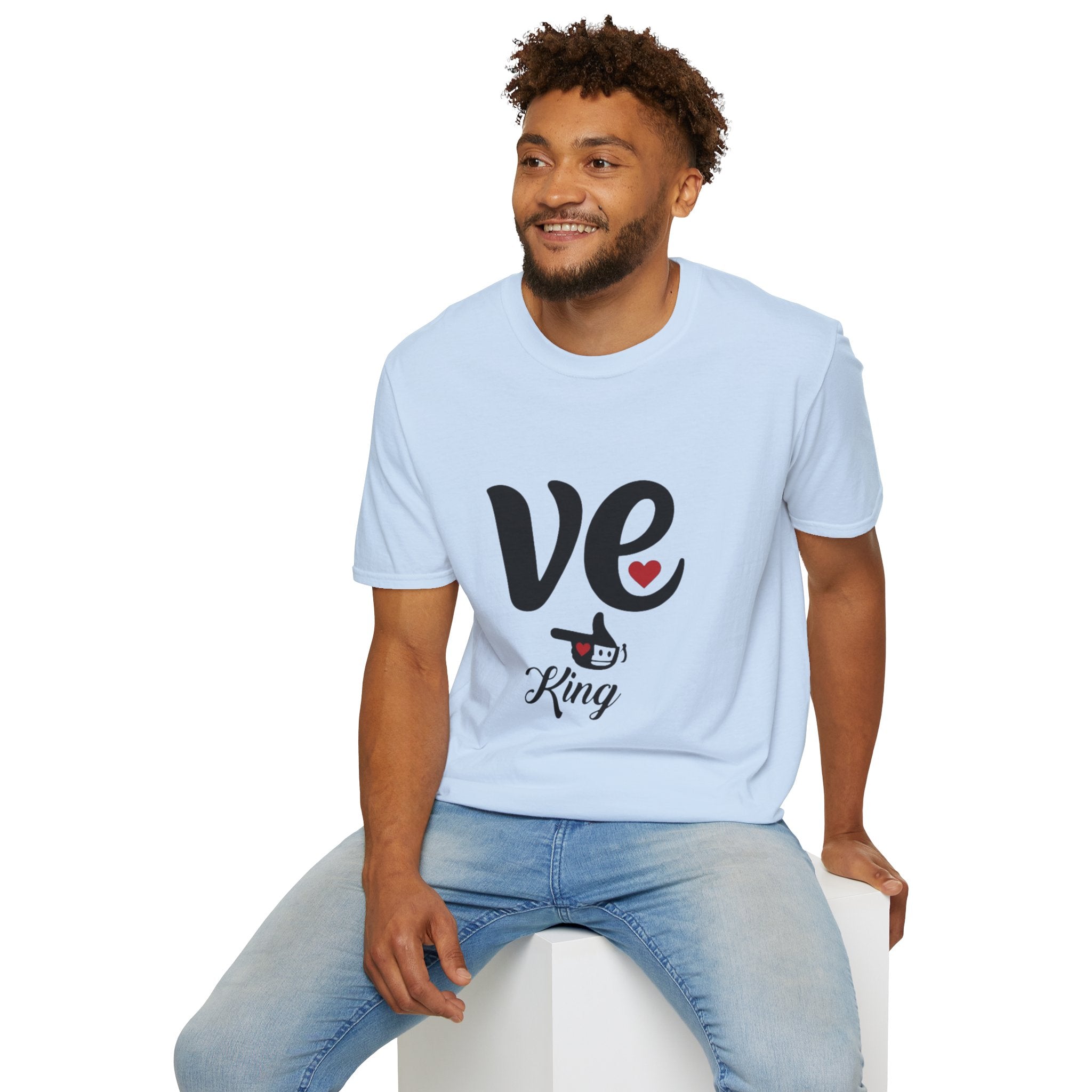 Love King T-Shirt — 've' Heart Graphic Tee