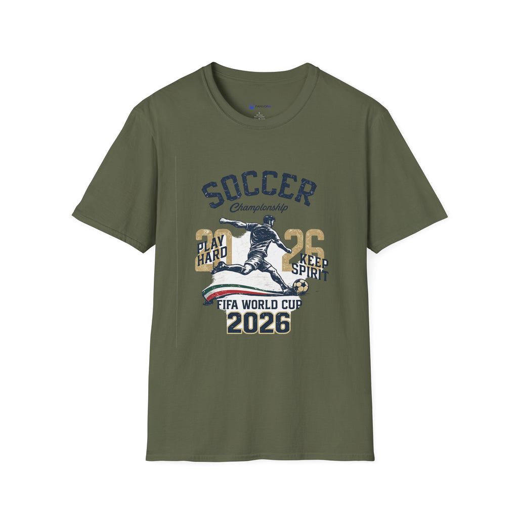 Soccer Championship 2026 T-Shirt —  Play Hard Soccer Tee